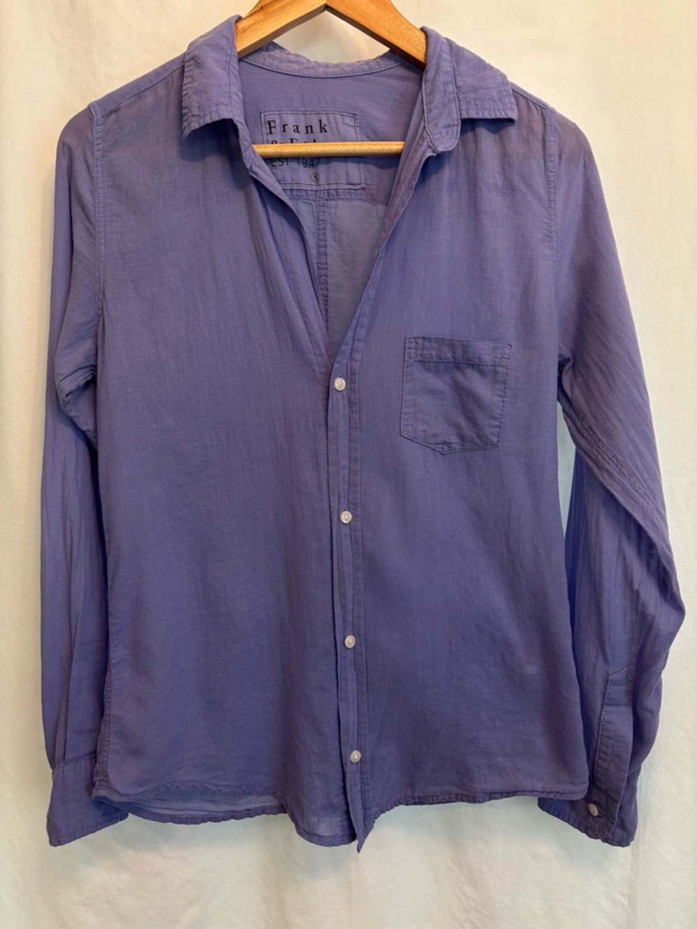 Frank & Eileen Barry Style Button Front Shirt size Small
